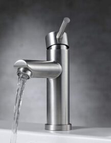 Bathroom tap Mixer Brushed Nickel Finished (Hot & Cold)