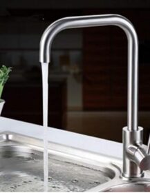 Stainless Steel Single Lever Sink Faucet (Hot & Cold)