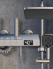 Wall Mounted Rain Shower Combo Set