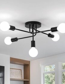 Modern Sputnik Chandelier Industrial Vintage Ceiling Light