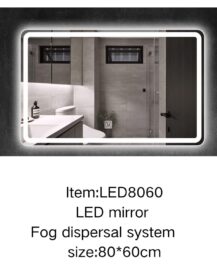 LED Anti-Fog Rectangle Bathroom/Vanity Mirror